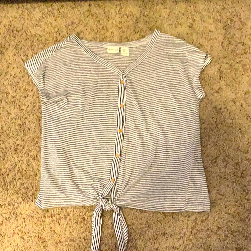 Rachel Zoe, Striped Shirt With Knot